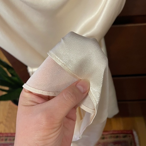 Shona Joy La Lune Bias Cowl Midi Dress in Cream size 6 - Picture 7 of 7